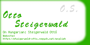otto steigerwald business card